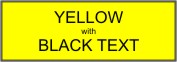 Yellow Laser Engraved Plastic Label