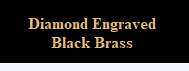 Diamond Engraved Black Brass Tags