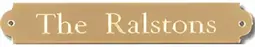 Engraved Ornamental Brass Plate